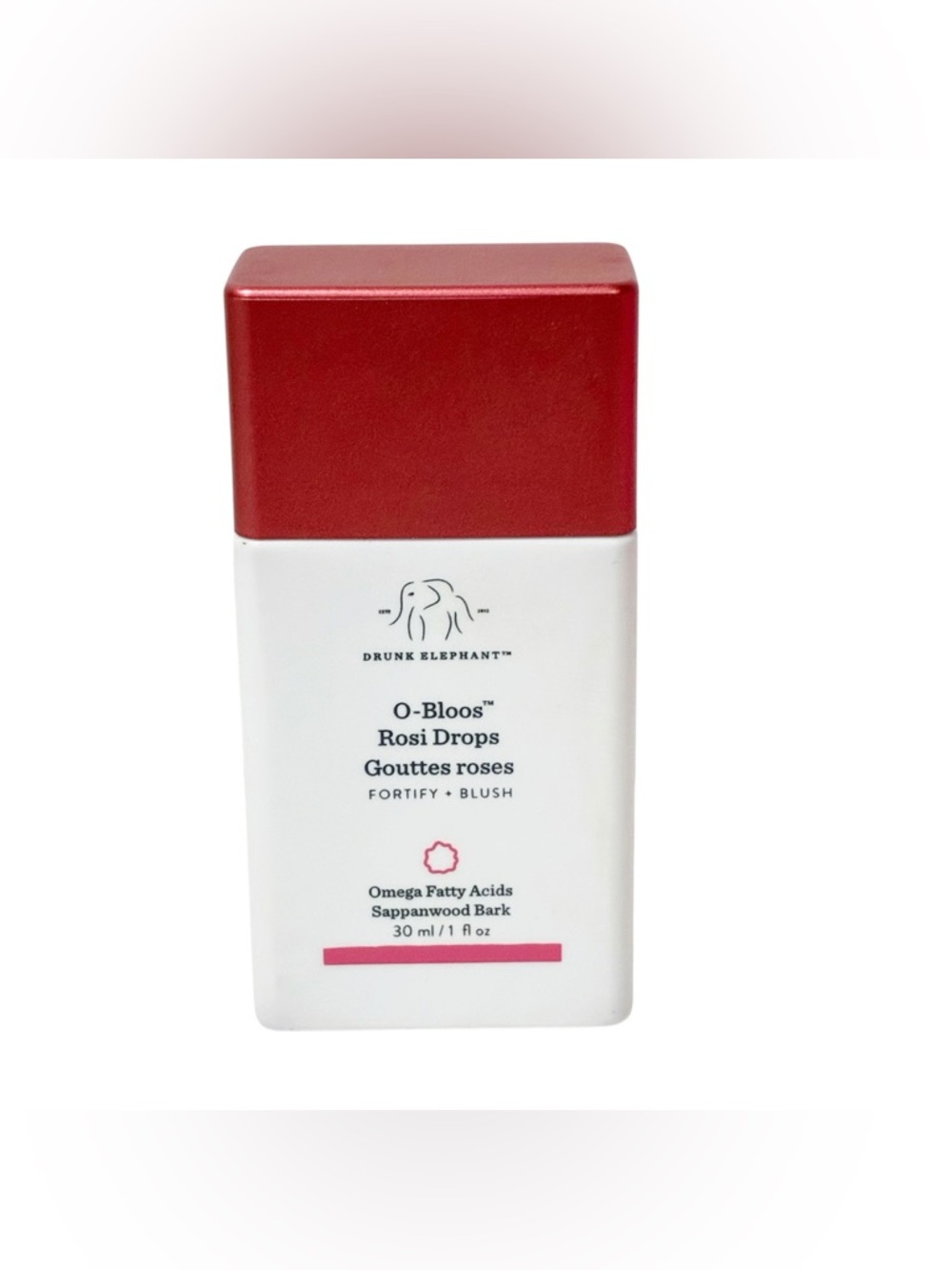 Drunk Elephant O-Bloos Rosi Glow Drops with Vitamin 1 Oz NEW OPENED‎